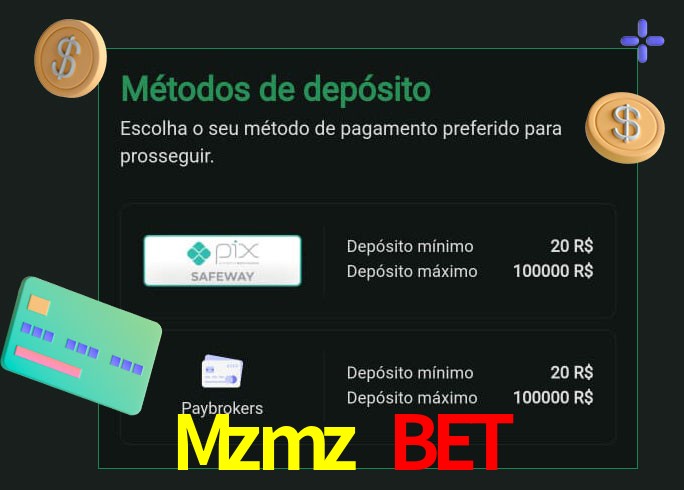 O cassino Mzmz Bet oferece uma grande variedade de métodos de pagamento